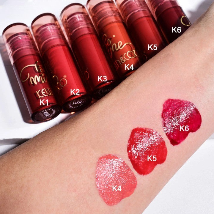 Set Rujuri de Buze Lucioase, KEVIN &amp; COCO, Be Mine 3 Culori, Lip-Gloss, 11 x 7.3 x 2.7cm, Roz-Rosu, Varianta B - vivimall.ro