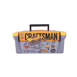 Trusa Scule si Unelte de Jucarie pentru Copii, Vivimall, 19 Piese Material Plastic, Interactiv, +3 Ani, 27.5x15.5x13 cm, Gri/Portocaliu - vivimall.ro