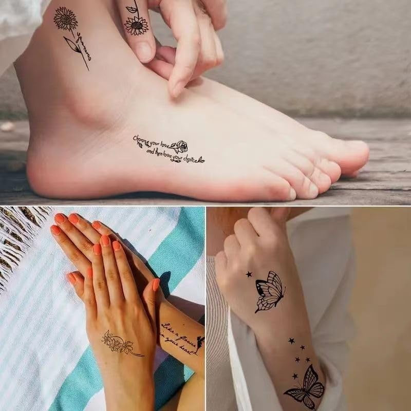 Set 30 Tatuaje Temporare, Pe Baza De Apa - vivimall.ro