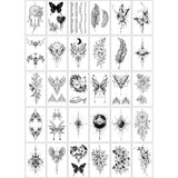 Set 30 Tatuaje Temporare, Pe Baza De Apa - vivimall.ro