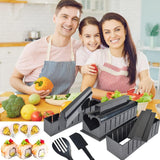 Set ustensile pentru facut sushi Vivimall, 10 piese, forma inima inclus, 3 forme clasice, extensibil, finisaj lucios, material ABS, curatare usoara, negru - vivimall.ro