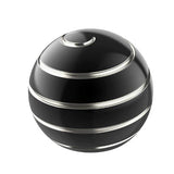 Sferă Fidget Spinner Metalic Flippy negru, diametru 40 mm, corp aliaj zinc, vedere frontală