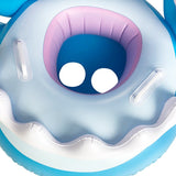 Colac de inot gonflabil pentru copii, Albastru, Model Rechin, 90 cm, Vivimall