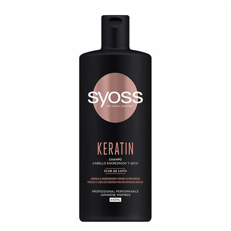 Șampon SYOSS Keratin pentru Păr Curdos & Uscat - 440ml - Îngrijire Intenificată
