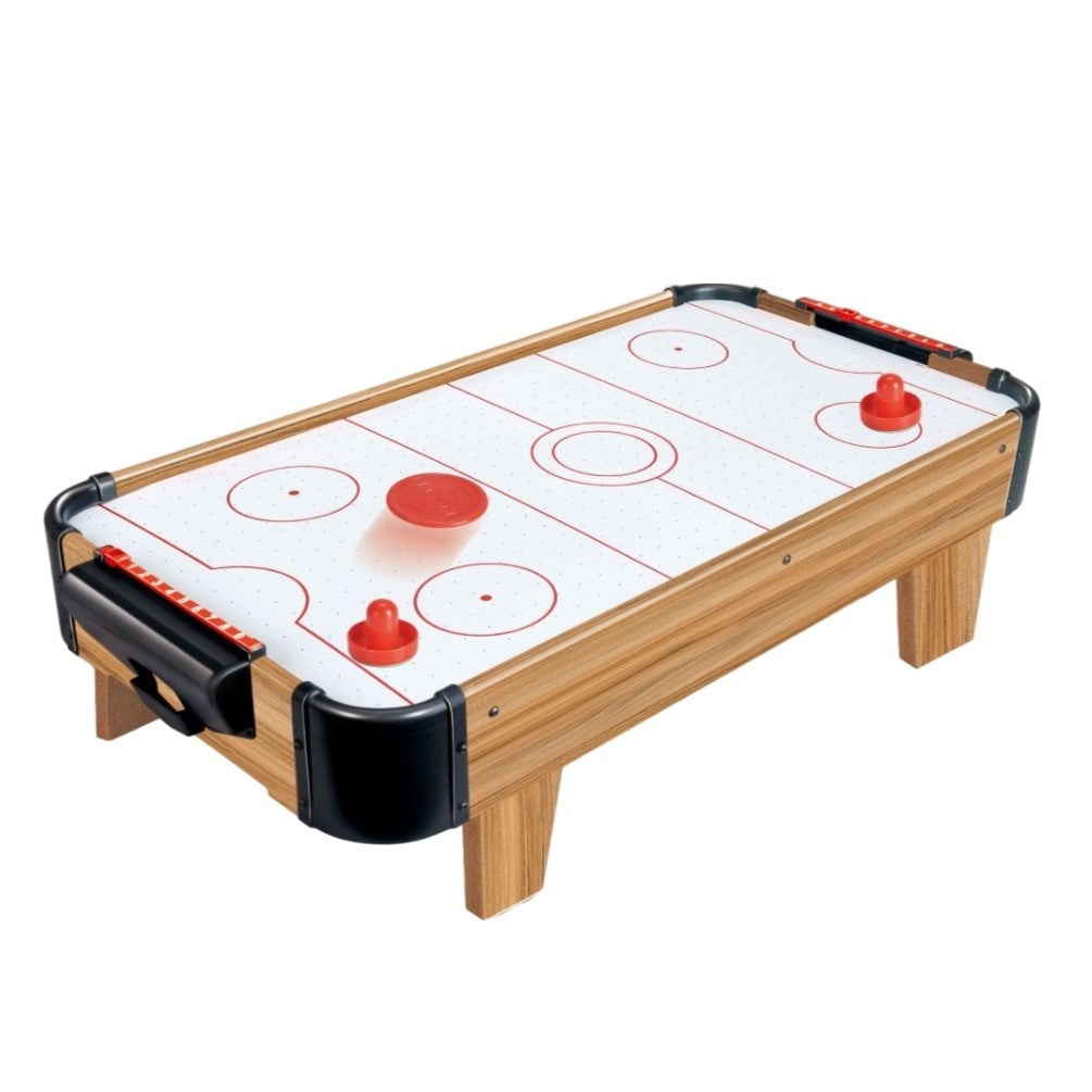 Masa Air Hockey Graffiti Cu Picioare Scurte, Lemn, 2 Pucuri, Tabela Scor, 2 Impingatoare