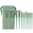 Set 13 Pensule Pentru Machiaj, Super Soft, Makeup Profesional/Incepatori, Verde - vivimall.ro