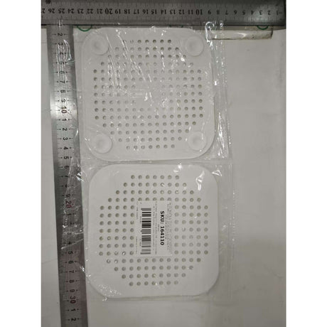 Filtru Chiuveta, Flippy, Anti-infundare, cu Ventuze, 14.5 x 14.5 cm, Flexibil, Alb