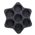 Forme De Silicon Pentru Copt, 7 Forme Rotiunde, Pentru Burgeri Si Prajituri, 38.5 X 4 Cm - vivimall.ro