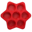 Forme De Silicon Pentru Copt, 7 Forme Rotiunde, Pentru Burgeri Si Prajituri, 38.5 X 4 Cm - vivimall.ro
