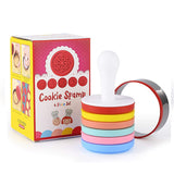 Set 6 Stampile Pentru Prajituri Tematica De Craciun, Din Silicon Alimentar Non-Toxic, Taietor Aluat Inclus, 6 Cm, Maner Din Plastic, Compact, Usor De Depozitat - vivimall.ro