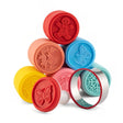 Set 6 Stampile Pentru Prajituri Tematica De Craciun, Din Silicon Alimentar Non-Toxic, Taietor Aluat Inclus, 6 Cm, Maner Din Plastic, Compact, Usor De Depozitat - vivimall.ro