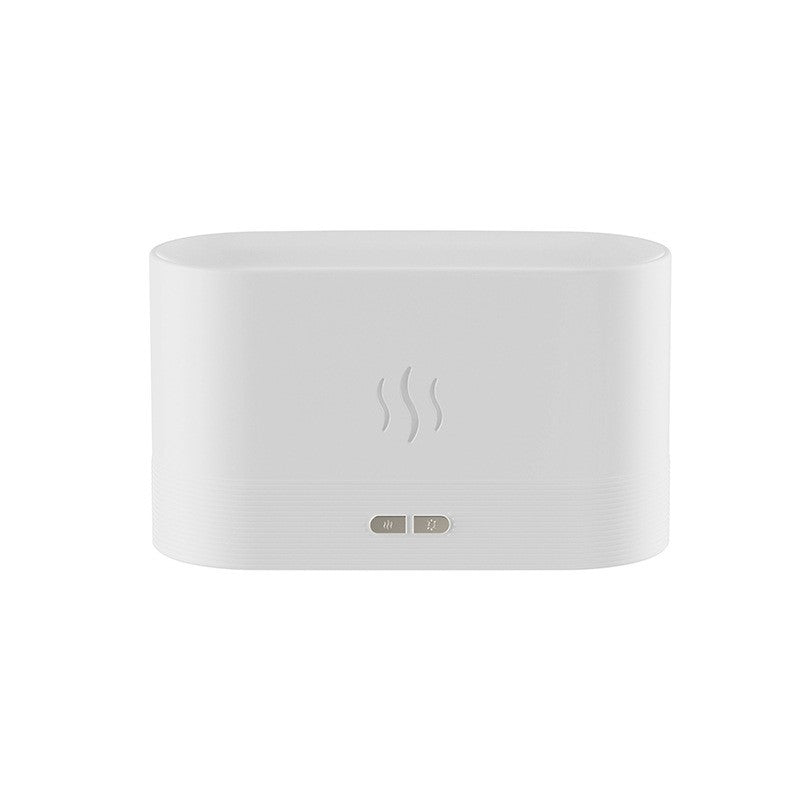 Difuzor De Ulei Esential Cu Flacara Aromaterapie, Umidificator De Aer, Rezervor 180 Ml, Simulare Efectelor De Iluminare A Flacarii, Lumina Veghe Ajustabila
