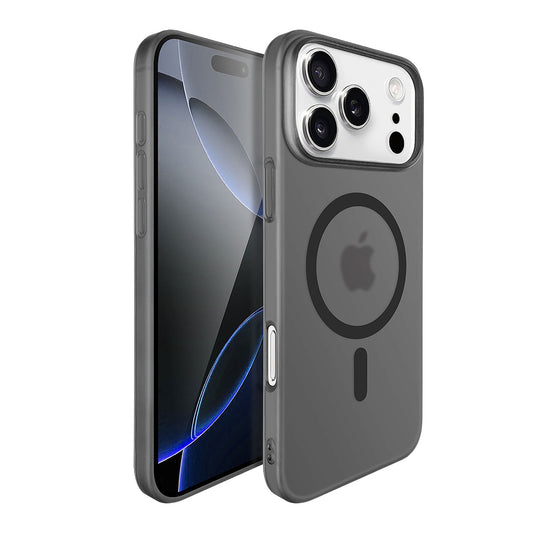 Husa de Protectie compatibila Apple iPhone 17 Pro, Vivimall, Magnetica Ultra-subtire, Anti-alunecare, Protectie PC, Rezistenta la Zgirieturi, Negru - vivimall.ro