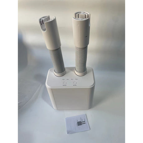 Uscator Electric de Pantofi, Vivimall, Suflanta cu Aer Cald, Reglabil, Silentios, Tensiune 220V, Doua Capete, 38x18x11cm, Alb