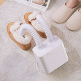 Uscator Electric de Pantofi, Vivimall, Suflanta cu Aer Cald, Reglabil, Silentios, Tensiune 220V, Doua Capete, 38x18x11cm, Alb - vivimall.ro