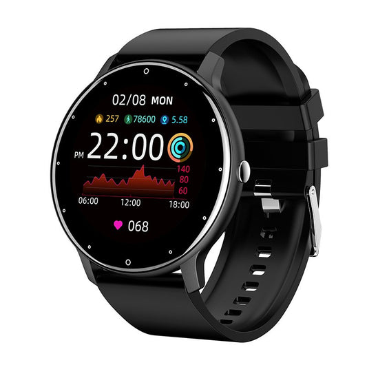Ceas smartwatch si bratara fitness Vivimall ZL02D, oxigen, ritm cardiac, pedometru, notificari, IP67, Compatibil cu Android/iOS, vibratii, multi sport, Negru - vivimall.ro