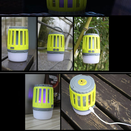 Lampa Uv Antiinsecte, Anti Muste, Anti Tantari, Conectare La Priza Prin Usb, Portabil, 3.7 V, 200 Lumeni, 8.5 X 13.3 Cm, Verde - vivimall.ro