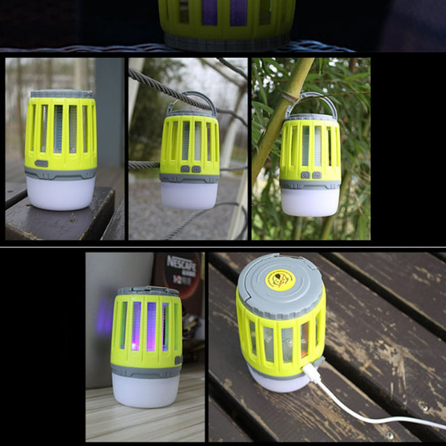 Lampa Uv Antiinsecte, Anti Muste, Anti Tantari, Conectare La Priza Prin Usb, Portabil, 3.7 V, 200 Lumeni, 8.5 X 13.3 Cm, Verde - vivimall.ro