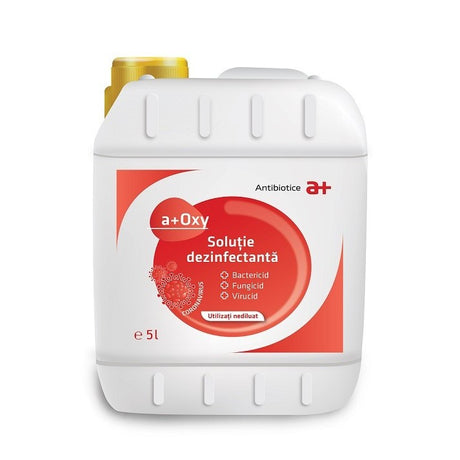 Solutie Dezinfectanta pentru SUPRAFETE, A+ OXY, Bidon 5L - vivimall.ro