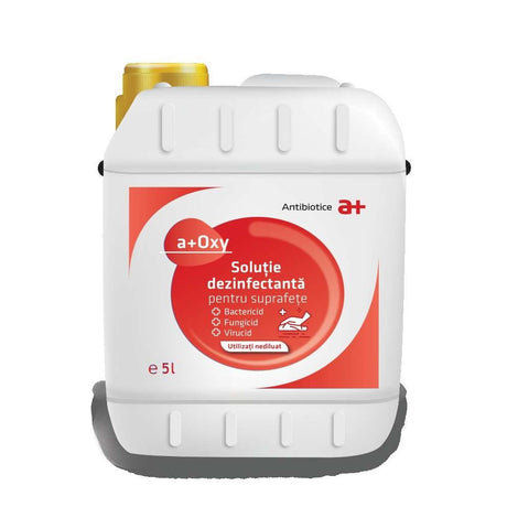 Solutie Dezinfectanta pentru SUPRAFETE, A+ OXY, Bidon 5L - vivimall.ro