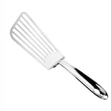 Spatula Flexibila Fish Turner, Din Otel, Durabila, Cu Margini Subtiri Pentru Taiere, Pentru Carne, Oua, Peste, Multifunctionala, Argintiu - vivimall.ro