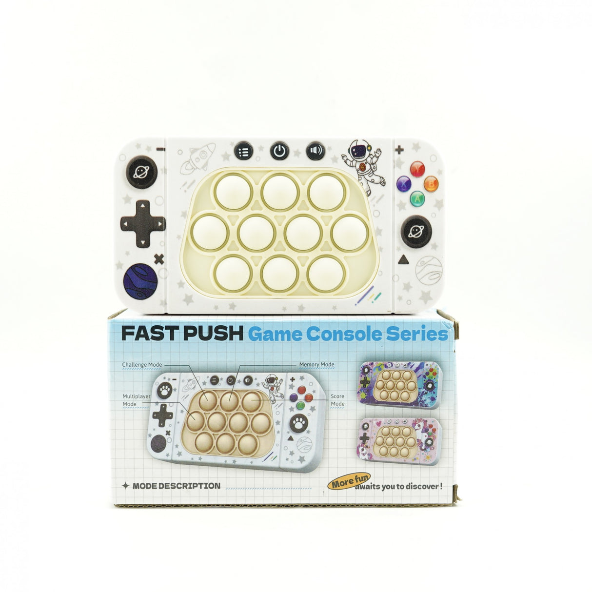 Jucarie Interactiva Tip Consola Pentru Copii Speed Push Whack-A-Mole, Joc De Viteza Pop It, Material Abs/Silicon, Cu Nivele, Sunete Si Lumini - vivimall.ro