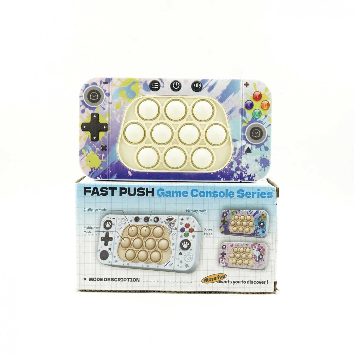 Jucarie Interactiva Tip Consola Pentru Copii Speed Push Whack-A-Mole, Joc De Viteza Pop It, Material Abs/Silicon, Cu Nivele, Sunete Si Lumini - vivimall.ro