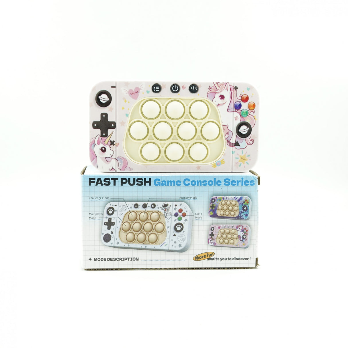 Jucarie Interactiva Tip Consola Pentru Copii Speed Push Whack-A-Mole, Joc De Viteza Pop It, Material Abs/Silicon, Cu Nivele, Sunete Si Lumini