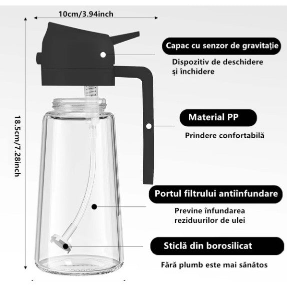 Recipient Ulei Multifunctional Sticla | EasyGrip - vivimall.ro