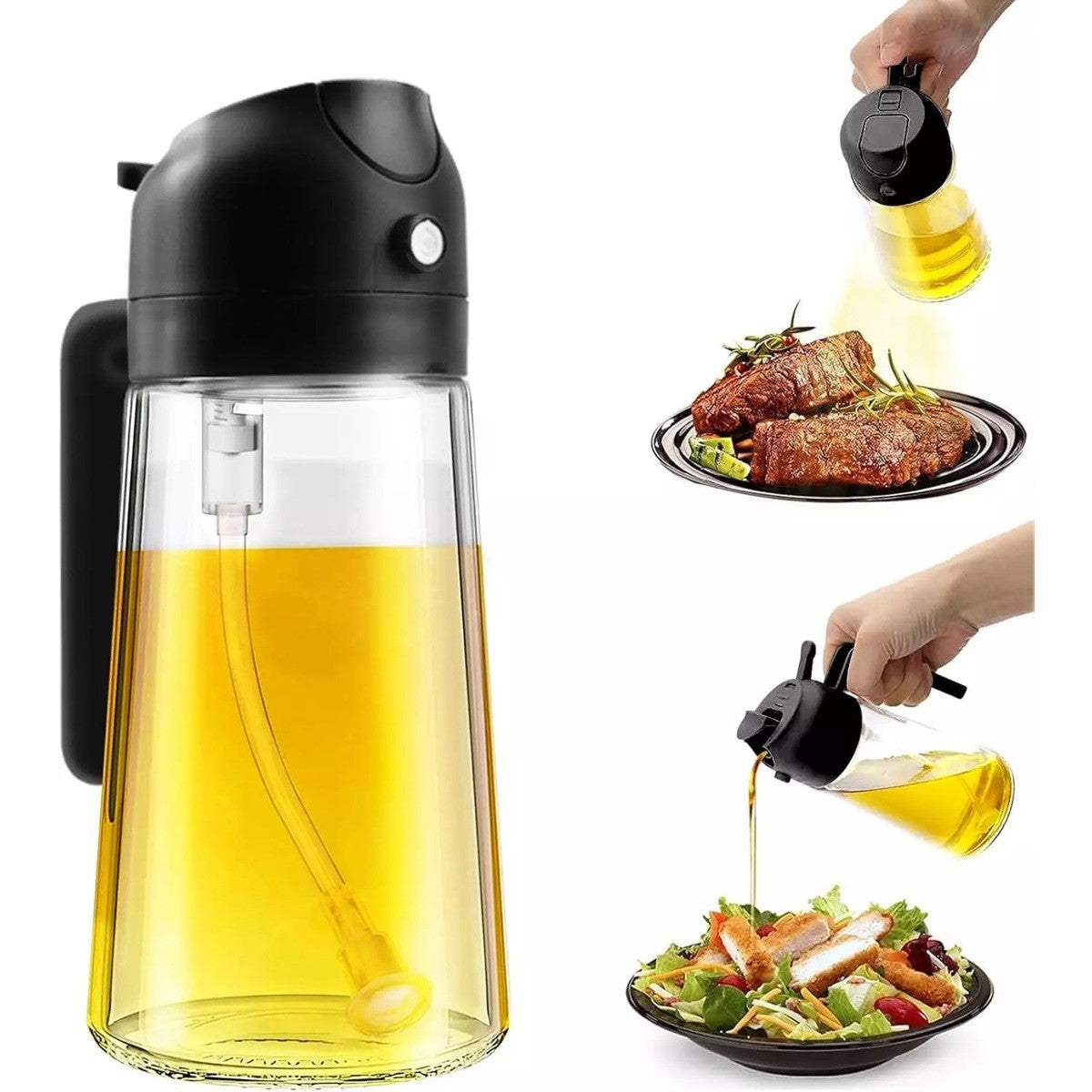 Recipient Ulei Multifunctional Sticla | EasyGrip - vivimall.ro