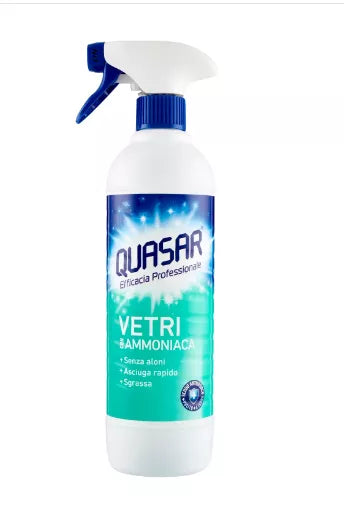 Quasar Spray pentru geamuri cu amoniac, 580 ml - vivimall.ro