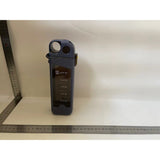 Sticla de Apa pentru Sport, Vivimall, 350 ml, cu Pai si Capac, 23x7x4.4 cm, Buton de Blocare, din PC, Albastru - vivimall.ro