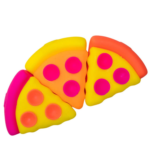 Jucarie Senzoriala Squishy, Flippy, Model Felie de Pizza Squeezza, 1 Bucata, Jucarie Antistres cu Textura Moale pentru Copii/Adulti, Efect Calmant cu Revenire Lenta , 9 x 8.5 cm, Culoare Aleatorie - vivimall.ro