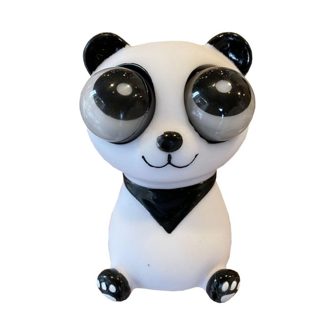 Jucarie interactiva antistres Vivimall, squeeze eye-popping panda, multicolor