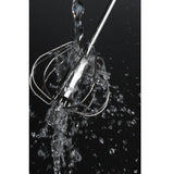 Mixer Manual, Pentru Oua Smantana Frisca Aluat, Maner Otel Inoxidabil, Usor De Utilizat Si Depozitat, Argintiu - vivimall.ro