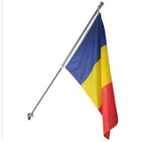 Steag Tricolor Romania, Cu Bat Pentru Fixare Pe Perete - vivimall.ro