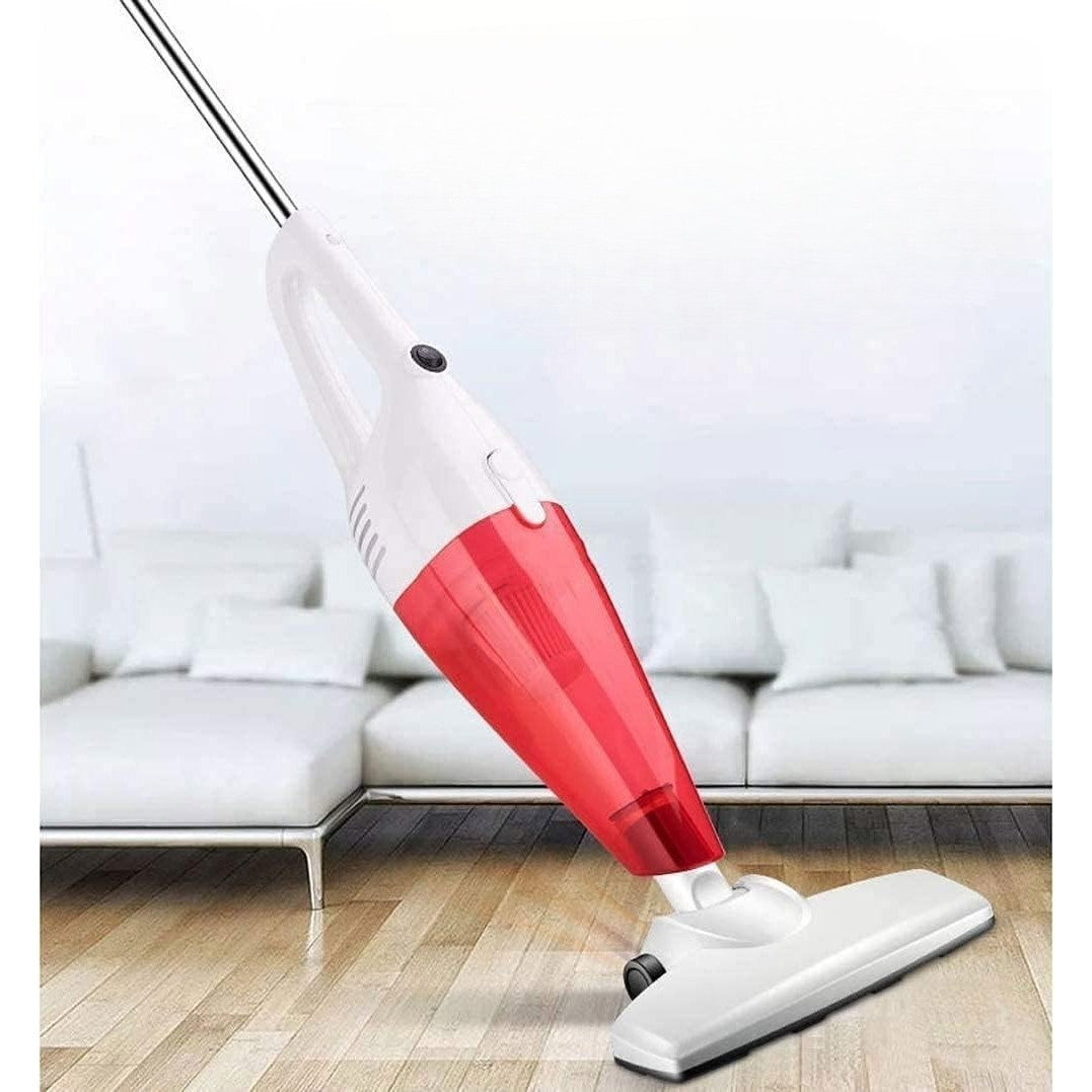 Aspirator de mână detașat din setul 2în1, accesoriu compact roșu, vedere laterală