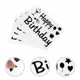 Sticker Autocolant Pentru Baloane, Tematica Aniversare, Model Happy Birthday,
