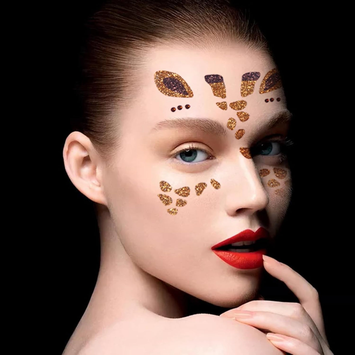 Sticker Temporar Pentru Fata, Pentru Machiaj, Face Art, Halloween, Teatru - vivimall.ro