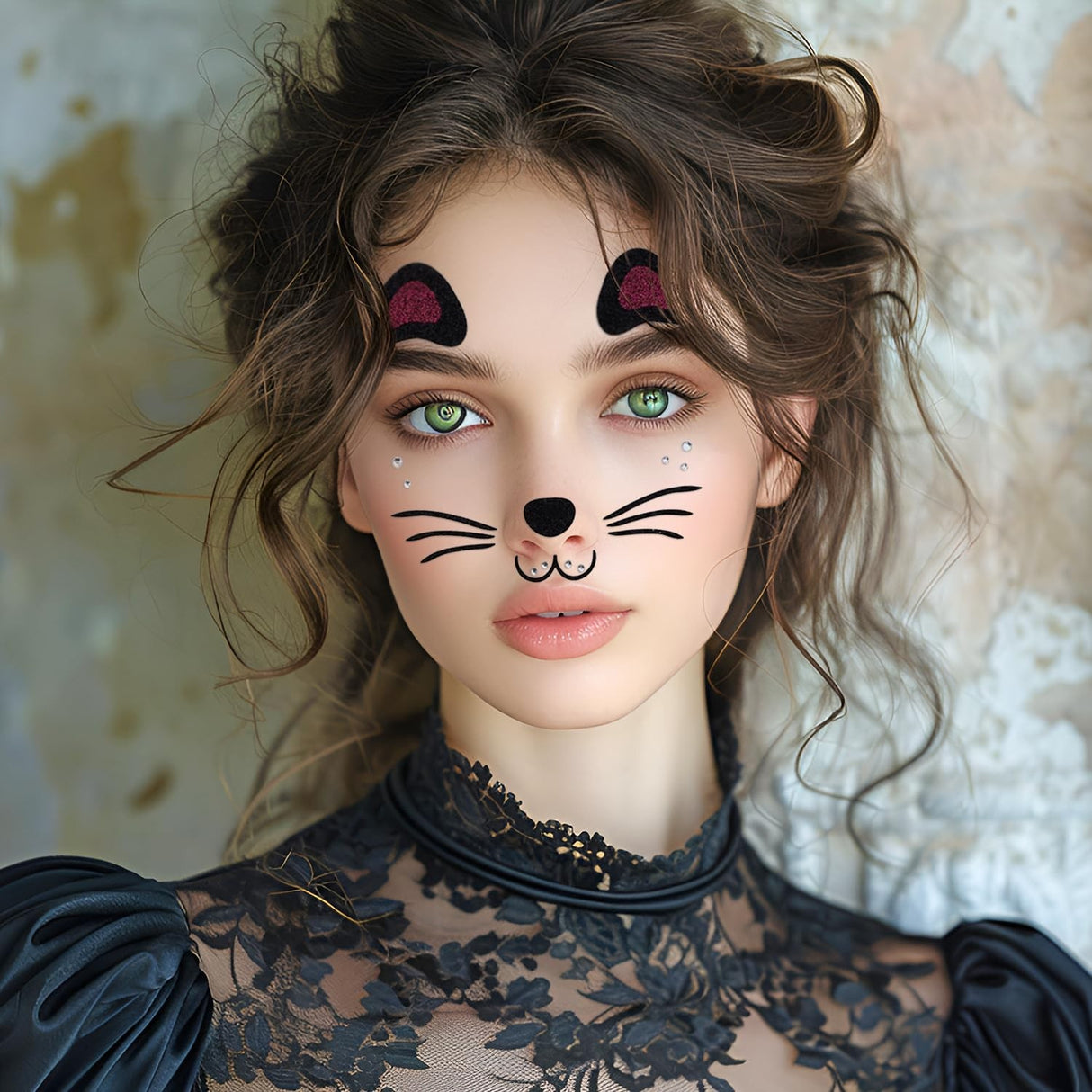 Sticker Temporar Pentru Fata, Pentru Machiaj, Face Art, Halloween, Teatru - vivimall.ro