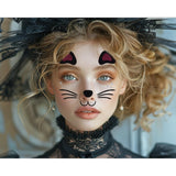 Sticker Temporar Pentru Fata, Pentru Machiaj, Face Art, Halloween, Teatru - vivimall.ro