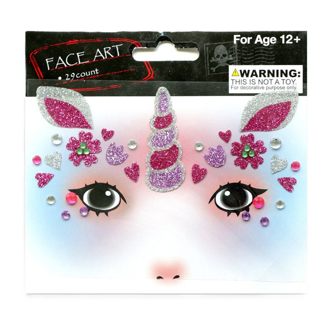 Sticker Temporar Pentru Fata, Pentru Machiaj, Face Art, Halloween, Teatru - vivimall.ro