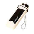 Sticla De Apa Pentru Sport, 350 Ml, Cu Pai Si Capac, 23X7X4.4 Cm, Buton De Blocare, Din Pc - vivimall.ro