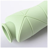 Sticla De Apa Pliabila Din Silicon,Reutilizabila, Rezistenta La Temepreturi Ridiate, Usor De Depozitat Si Carat, 22 X 7.8 Cm, 600 Ml, Verde - vivimall.ro