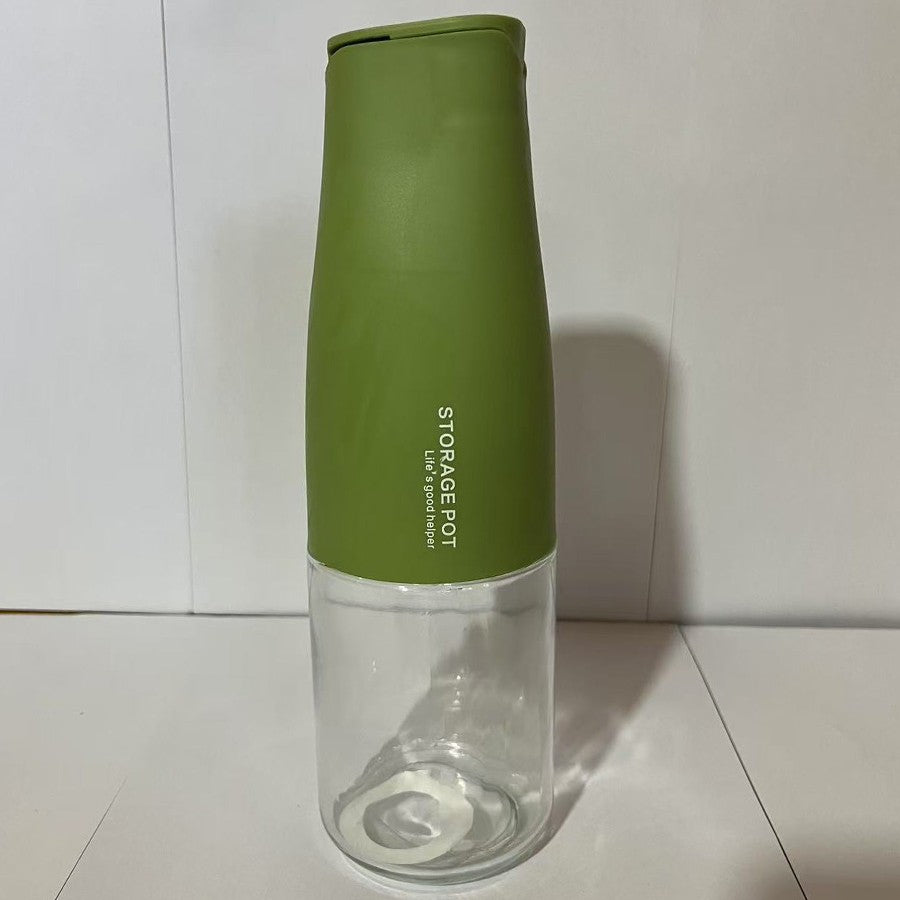 Sticla de Ulei Automata, Vivimall, Sticla pentru Lichide de Bucatarie, 23.7 x 7.25 cm, Volum 550 ml, Verde - vivimall.ro