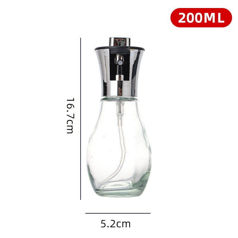 Sticla De Ulei Cu Pulverizator, Sticla Pentru Lichide De Bucatarie, Otet, Sos, Volum 200 Ml, Silver - vivimall.ro