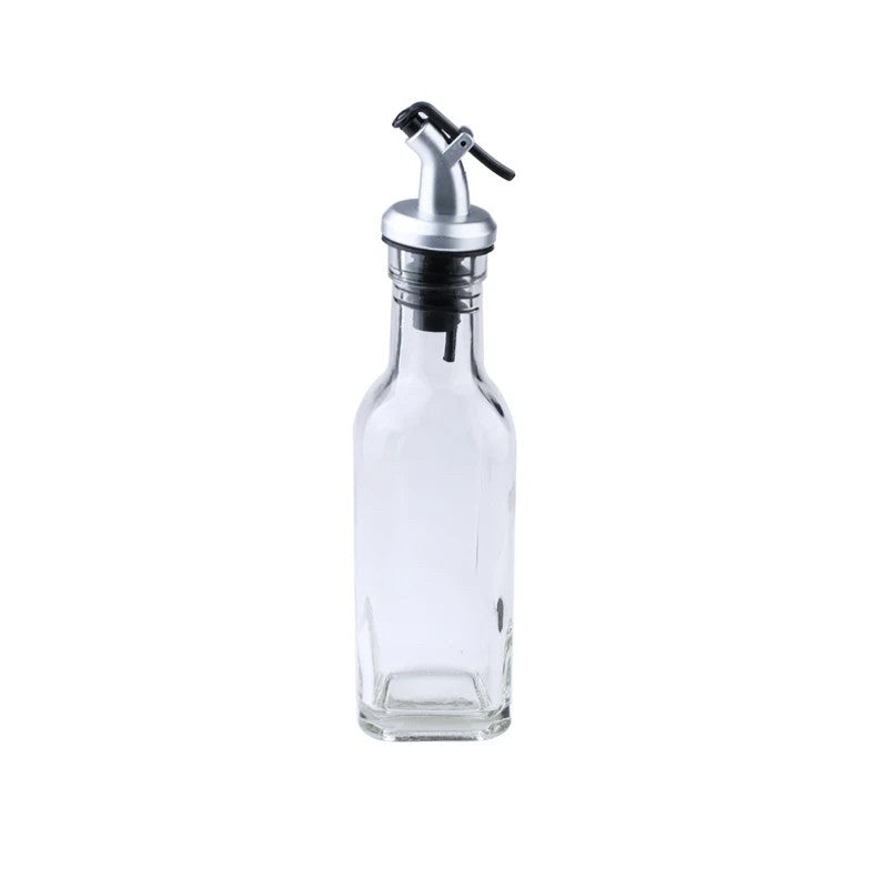 Sticla De Ulei De Masline, Sticla Etansa Pentru Lichide De Bucatarie, Sticla Pentru Uleiuri, Sosuri, Otet, Capac Din Inox Dozator, Volum 150 Ml, Â 