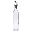 Sticla de Ulei de Masline, Vivimall, Sticla etansa pentru Lichide de Bucatarie, Sticla pentru Uleiuri, Sosuri, Otet, Capac din Inox Dozator, 30 x 6 cm, volum 500 ml, Transparent- - vivimall.ro