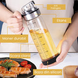 Sticla De Ulei Etansa Cu Deschidere Inchidere, Dispenser De Ulei De Bucatarie, Sos De Soia, Otet, 500 Ml - vivimall.ro