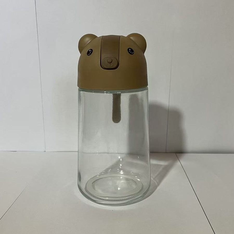 Recipient De Ulei, Model Ursulet, Sticla Pentru Lichide De Bucatarie, Inchidere Deschidere Automata, Volum 630 Ml